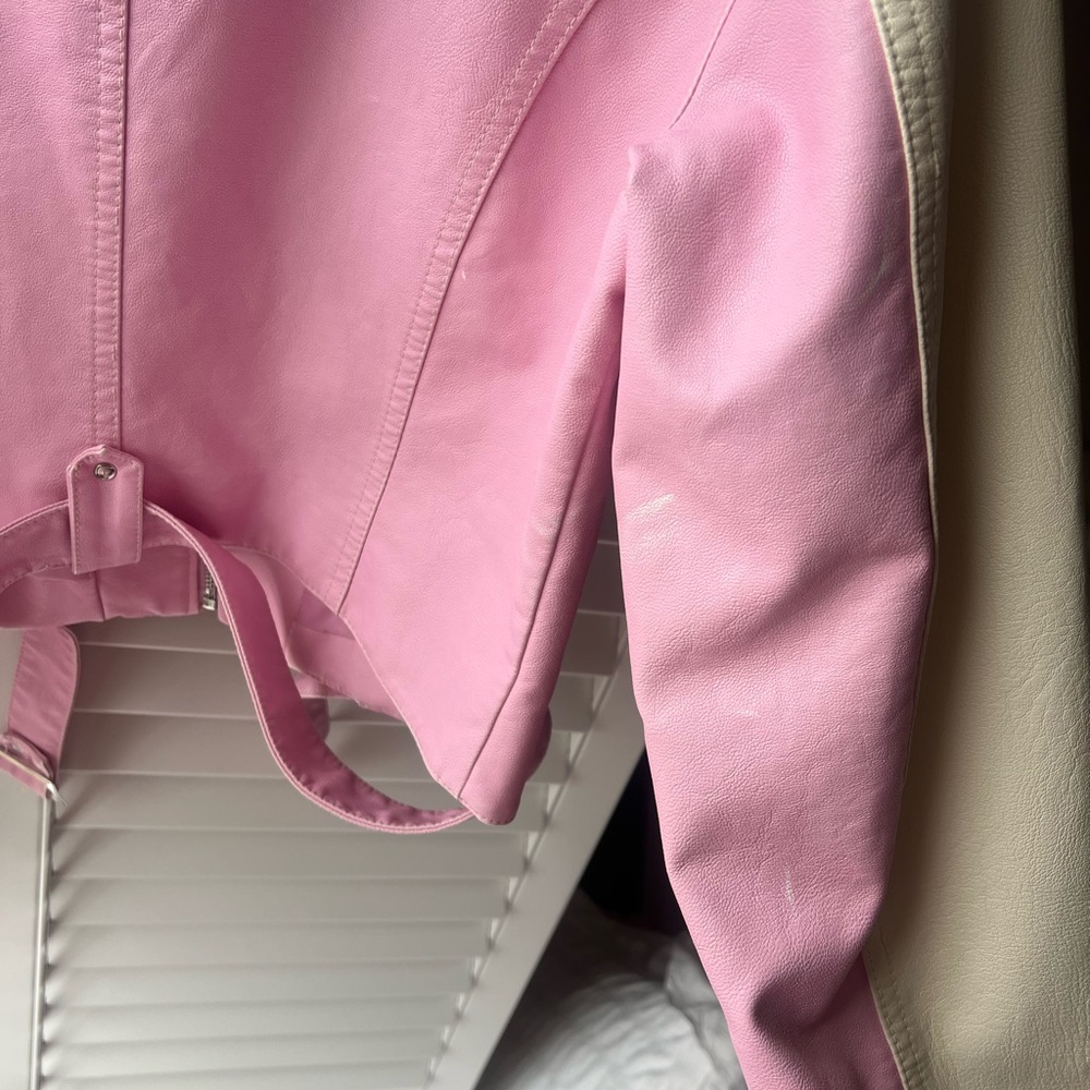 Urban Outfitters Pink Biker Jacket - Picture 3 of 5